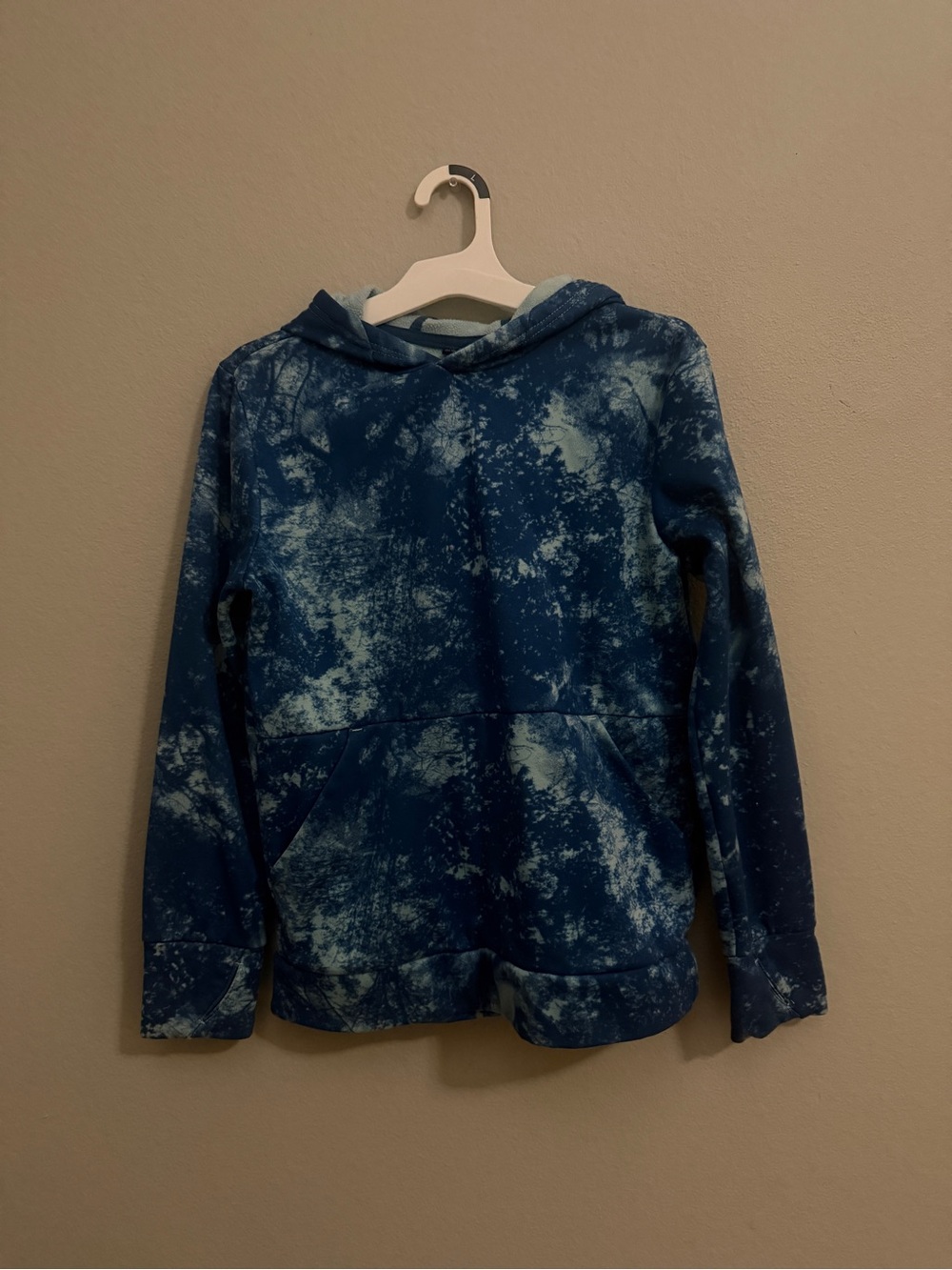 all in motion Blue Tie-Dye Hooded Pullover for Kids